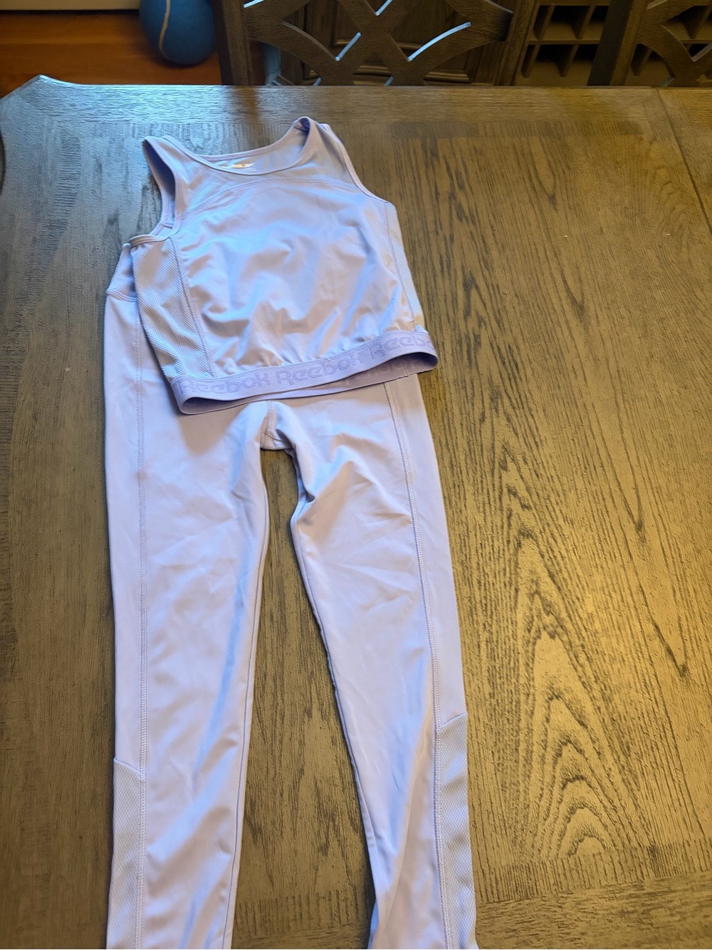 Reebok Girls Lavender Active Tank & Leggings Set